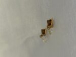 Gold Brown Earrings (PTE017G) - Image 3