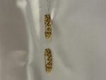 Gold Plated Hoop Earrings (PTE028G) - Image 2